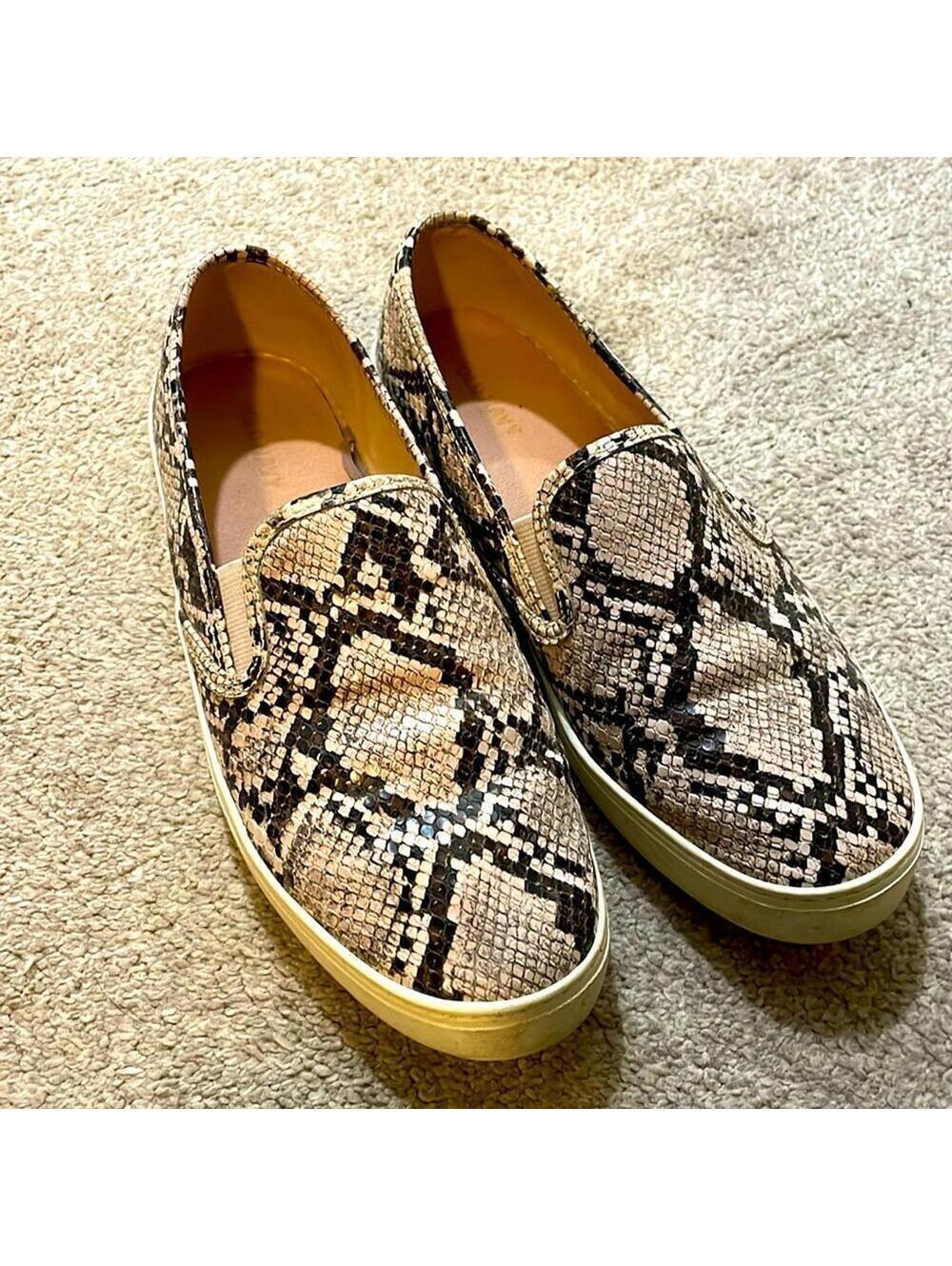 Old Navy Women's Snake Print Slip-On Loafers